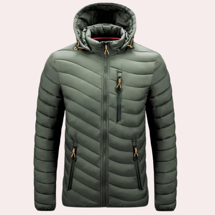 Stylish men's Bernard Luxe hooded jacket - bring your wardrobe to life!