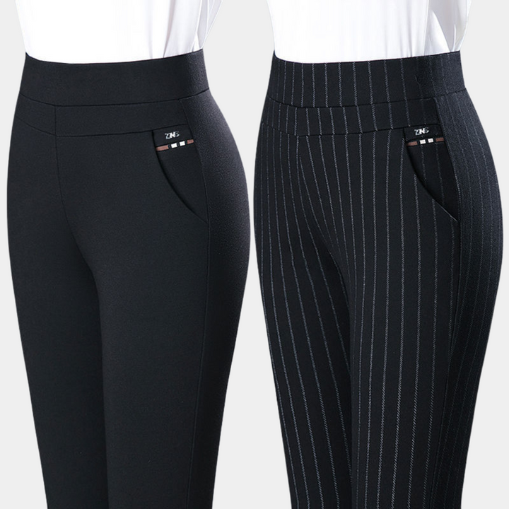 Margot - Stylish high-waisted elasticated trousers for exceptional wearing comfort