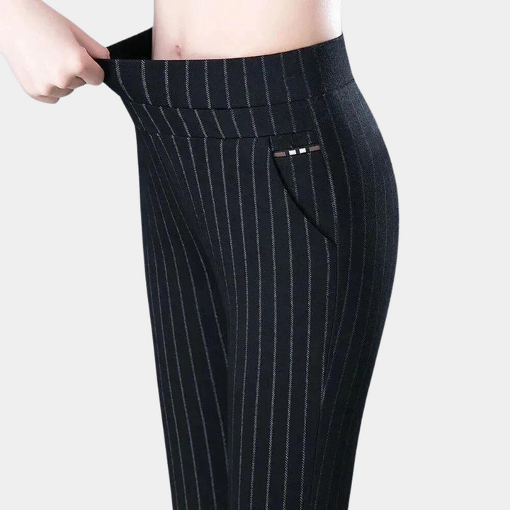 Margot - Stylish high-waisted elasticated trousers for exceptional wearing comfort