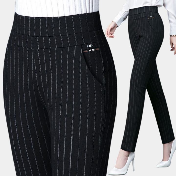 Margot - Stylish high-waisted elasticated trousers for exceptional wearing comfort