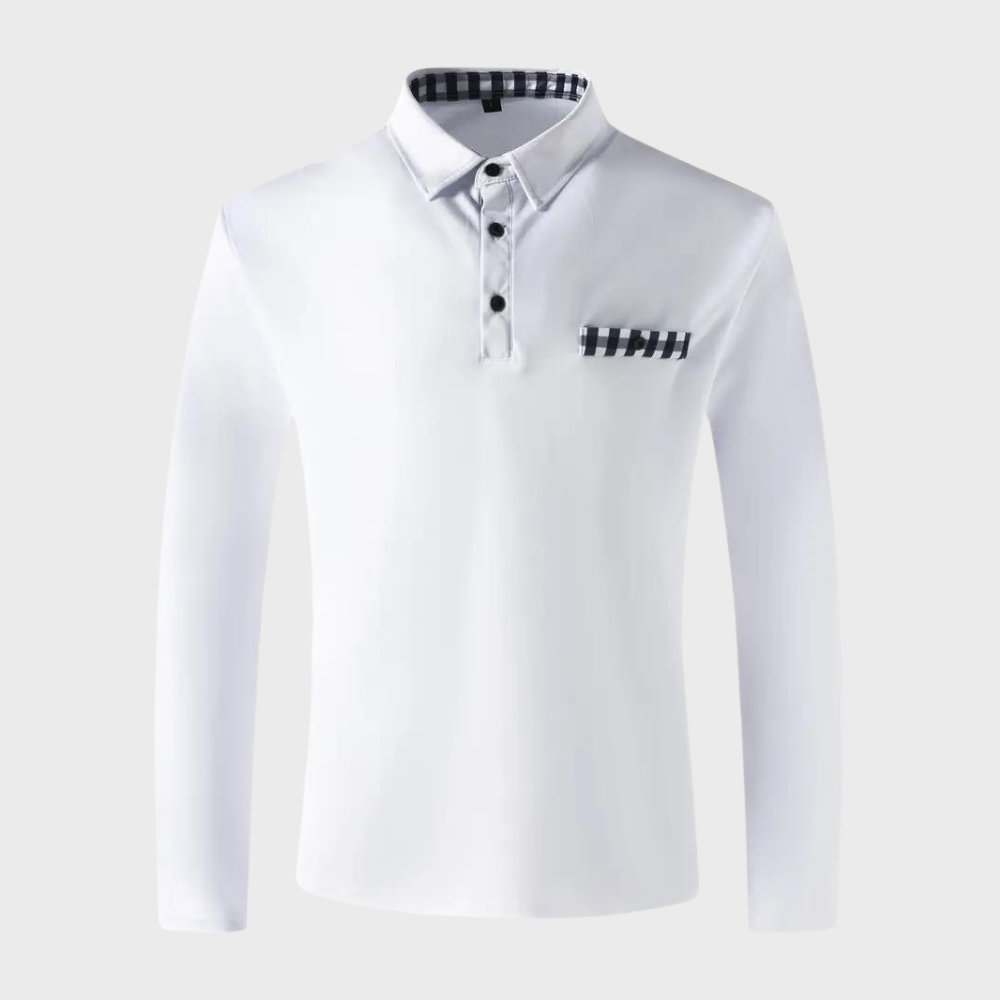 Elegant men's long sleeve T-shirt from Mats brand