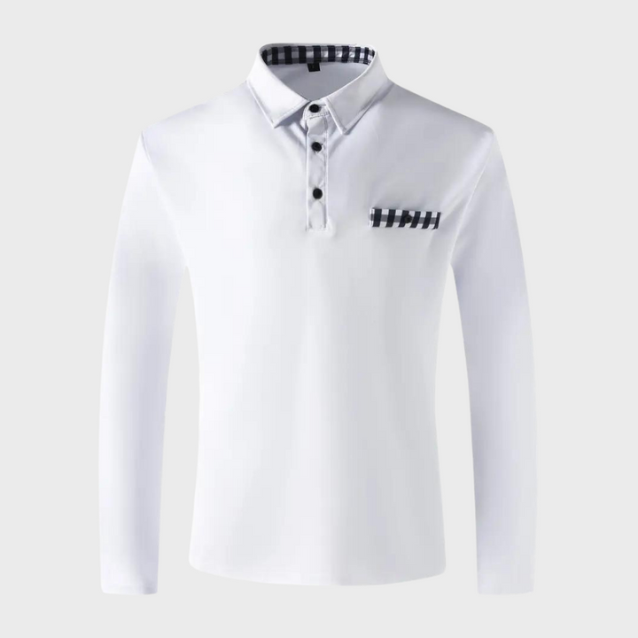 Elegant men's long sleeve T-shirt from Mats brand