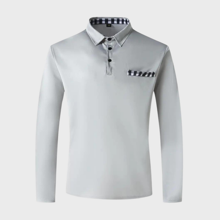 Elegant men's long sleeve T-shirt from Mats brand