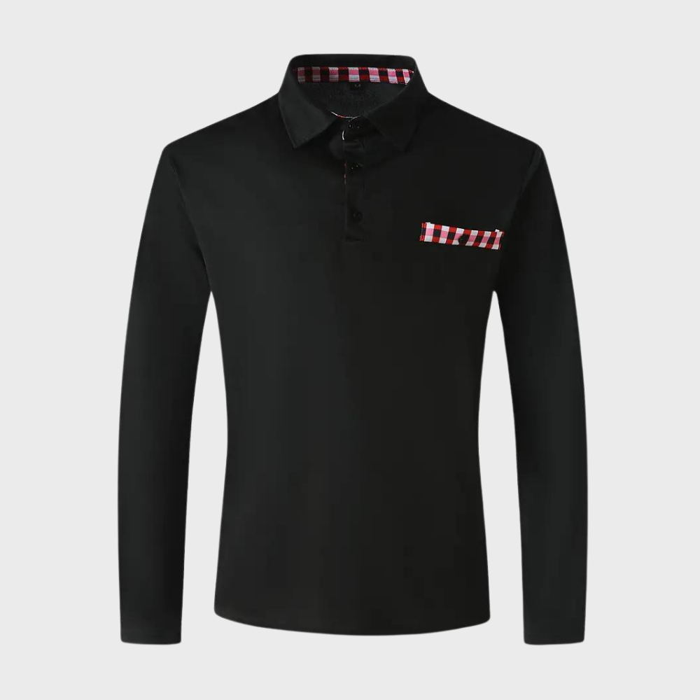 Elegant men's long sleeve T-shirt from Mats brand