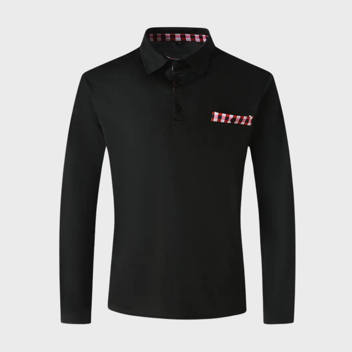 Elegant men's long sleeve T-shirt from Mats brand