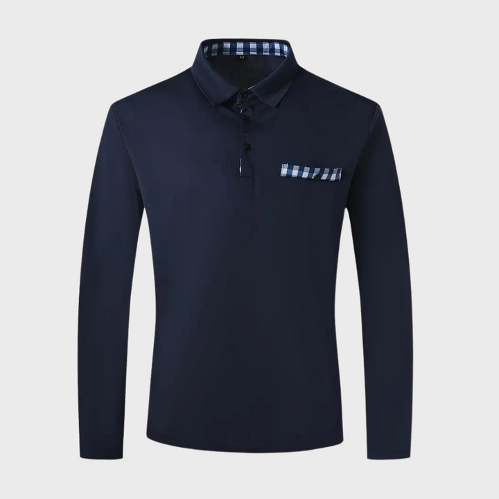 Elegant men's long sleeve T-shirt from Mats brand