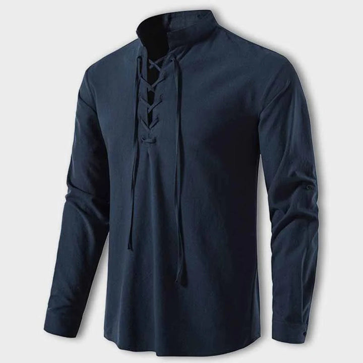 LASZLO V-neck Shirt - Classic Elegance and Refinement for Every Occasion