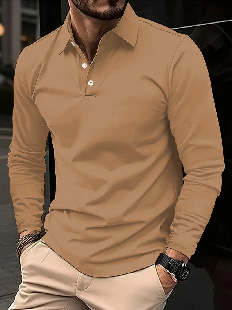 Stylish long sleeve polo shirt from Chic Jean