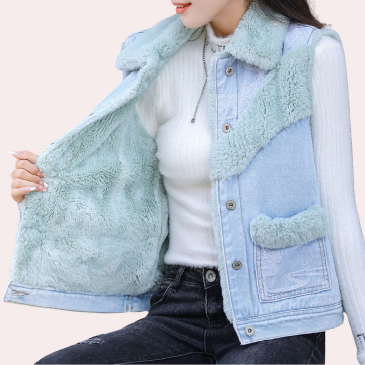 ELEANOR - Stylish and comfortable winter denim cardigan for women, perfect for cold days