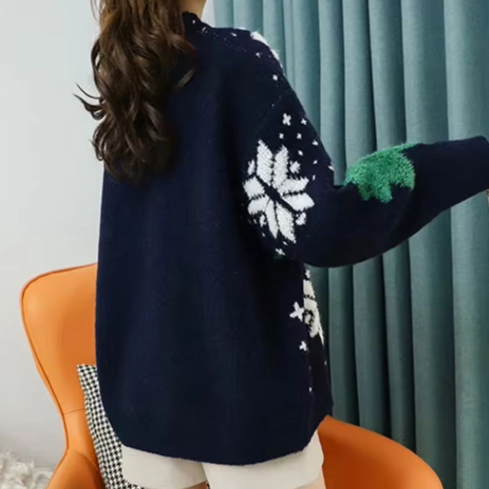 Stylish ANGELIE Christmas jumper for women - bring a magical atmosphere to your outfit!