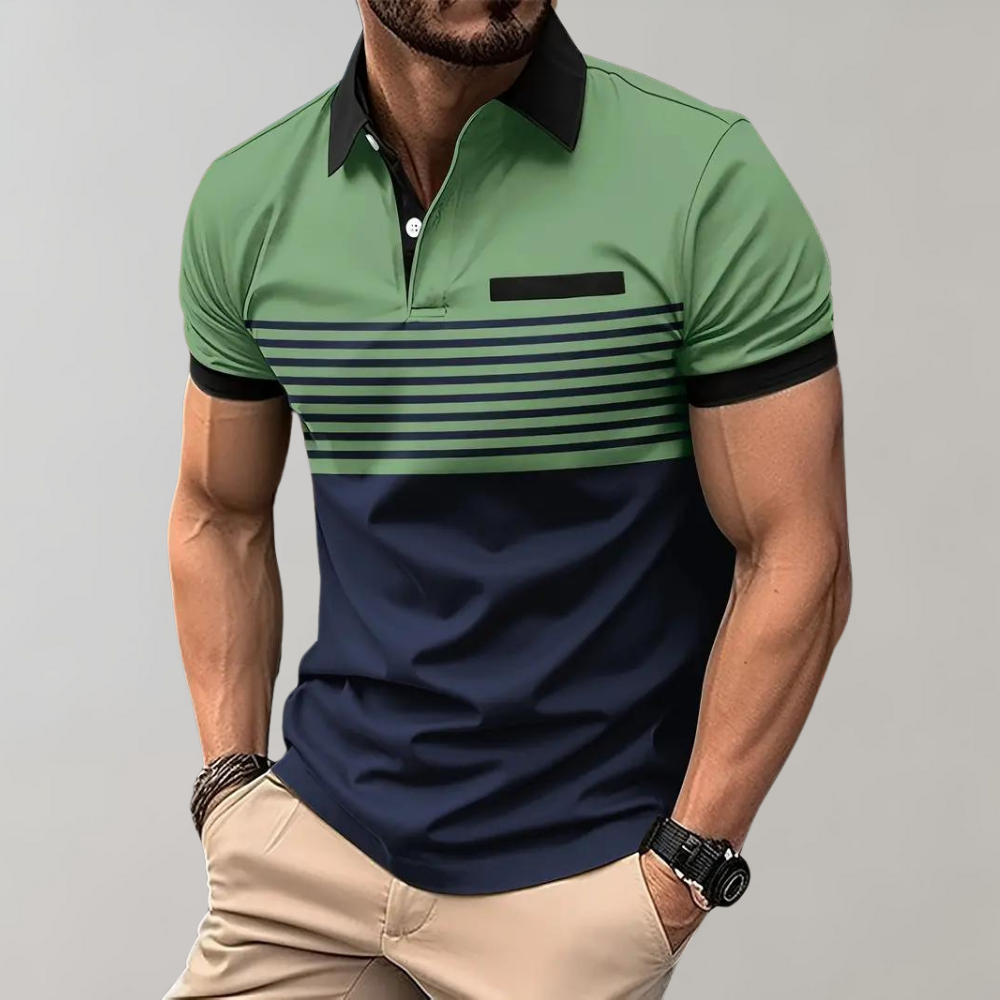 Otha - Stylish striped polo shirt for men: the perfect choice for any occasion, combining elegance with comfort