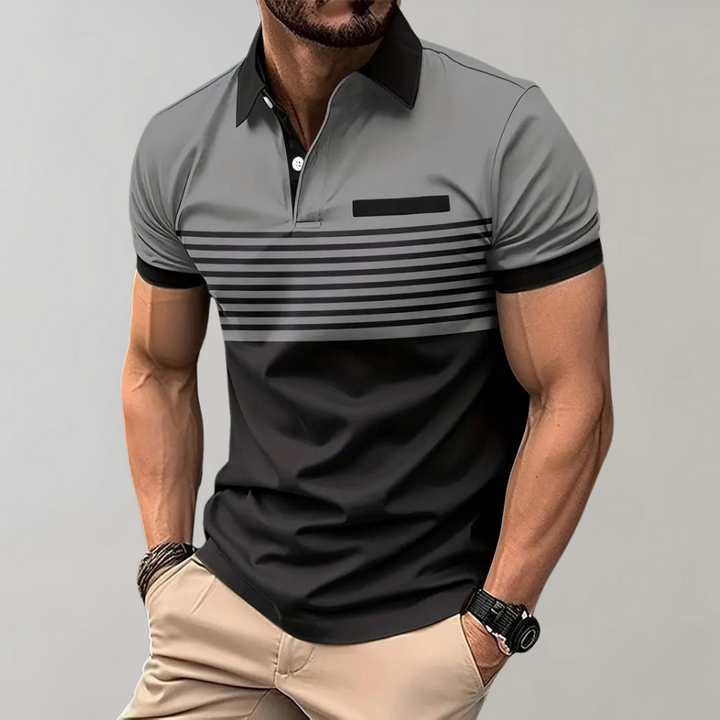 Otha - Stylish striped polo shirt for men: the perfect choice for any occasion, combining elegance with comfort