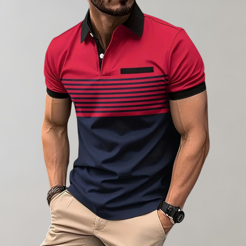 Otha - Stylish striped polo shirt for men: the perfect choice for any occasion, combining elegance with comfort