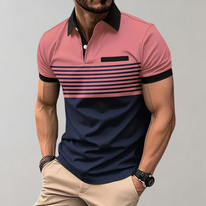 Otha - Stylish striped polo shirt for men: the perfect choice for any occasion, combining elegance with comfort