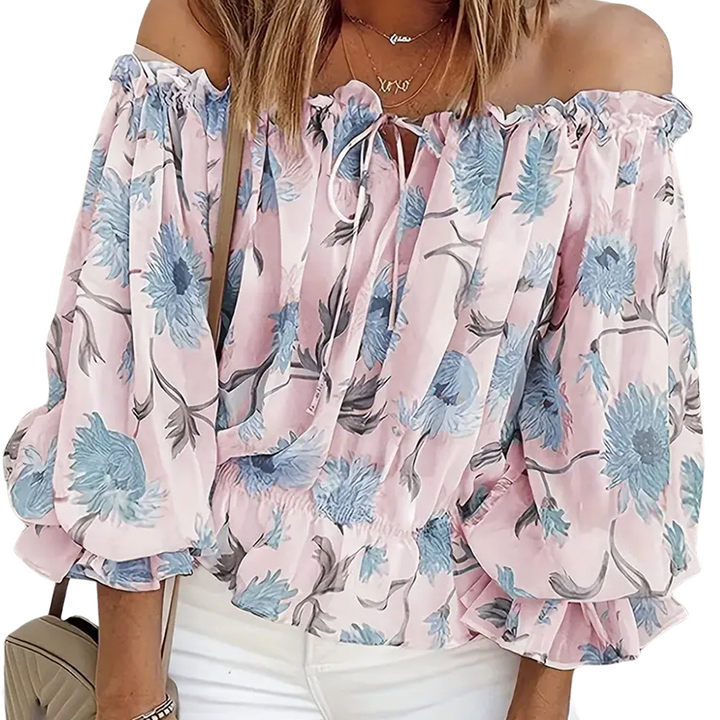 Elegant and stylish floral pattern blouse for women