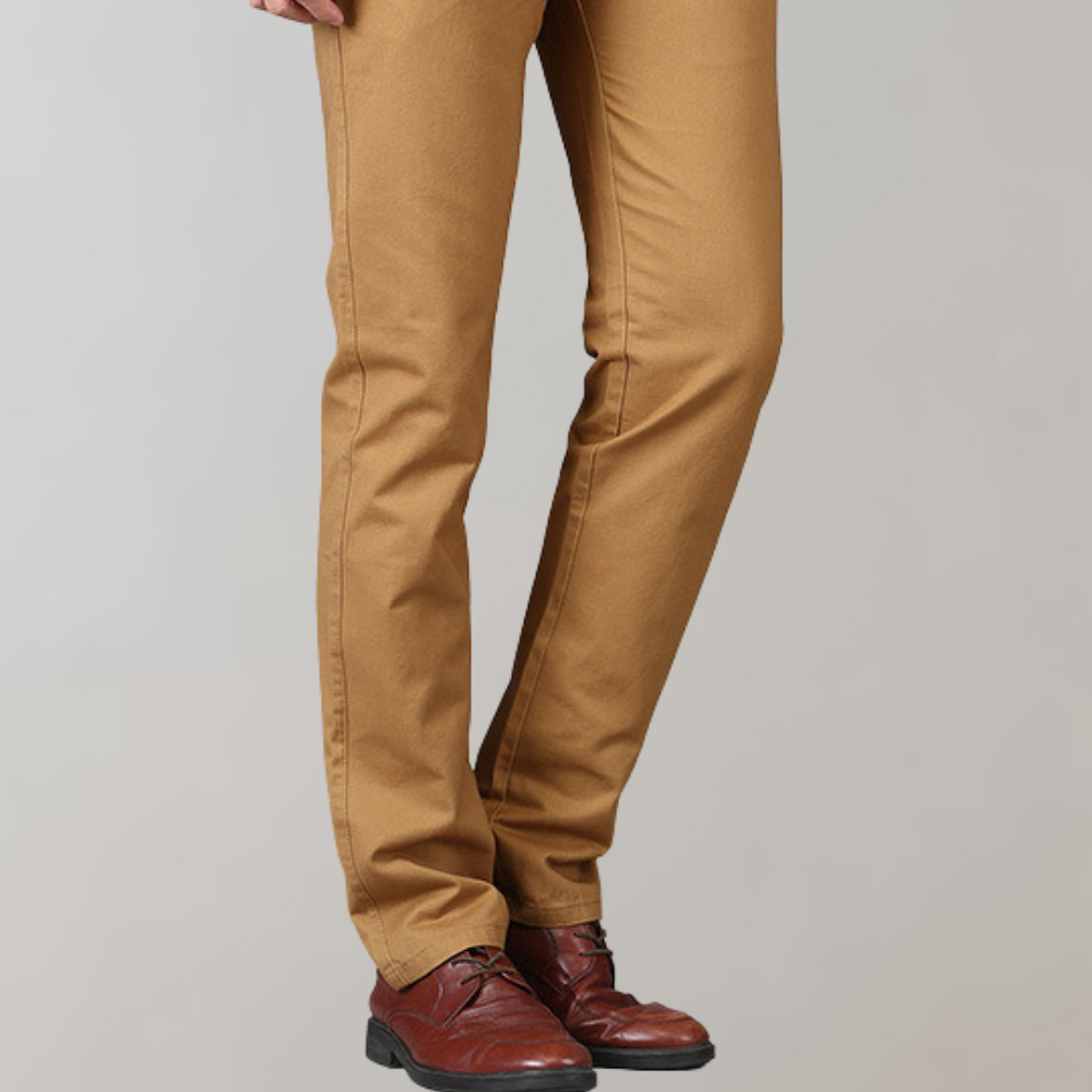 Stylish leather chinos for the modern gentleman