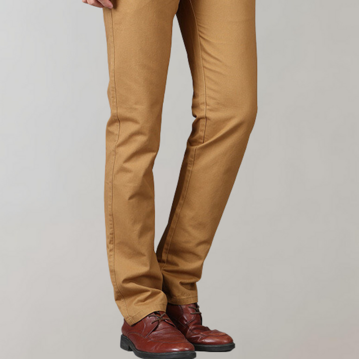 Stylish leather chinos for the modern gentleman