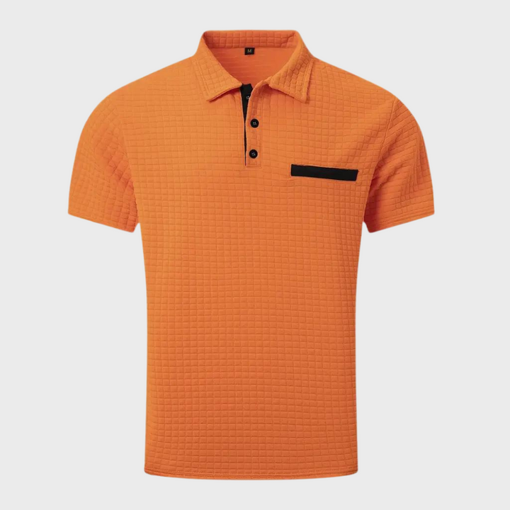 Pieter - stylish men's polo with elegant trim