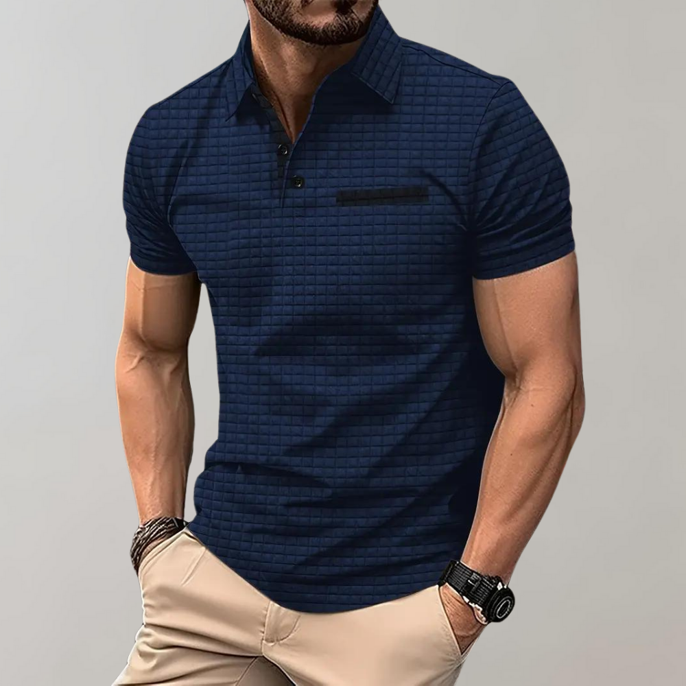 Pieter - stylish men's polo with elegant trim