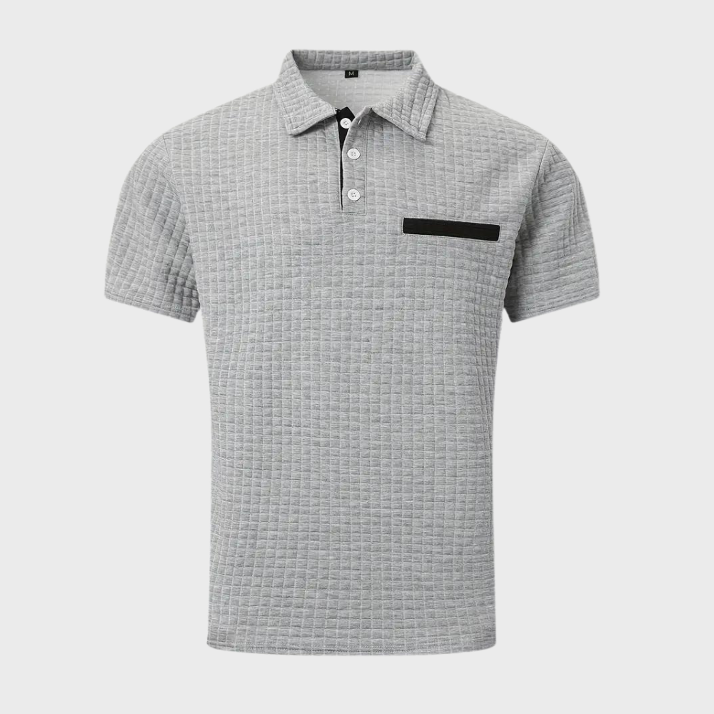 Pieter - stylish men's polo with elegant trim