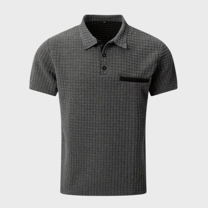 Pieter - stylish men's polo with elegant trim