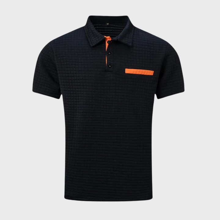 Pieter - stylish men's polo with elegant trim