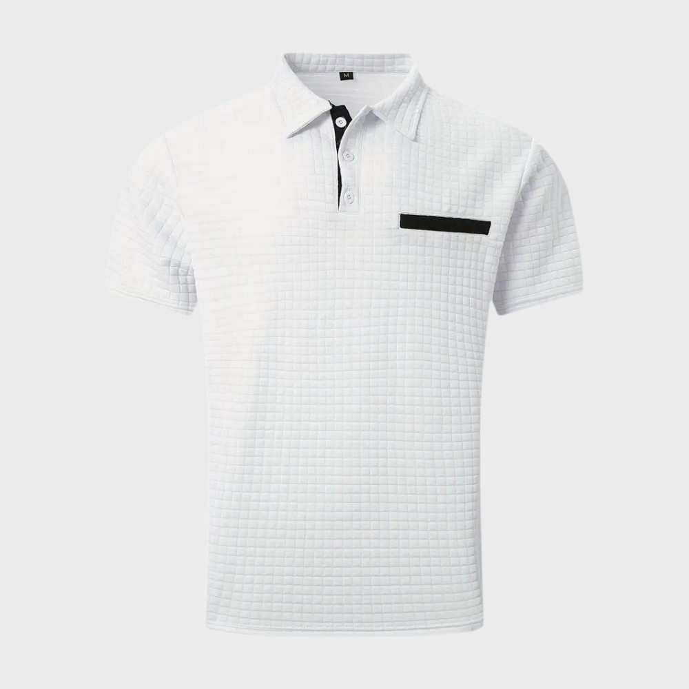 Pieter - stylish men's polo with elegant trim