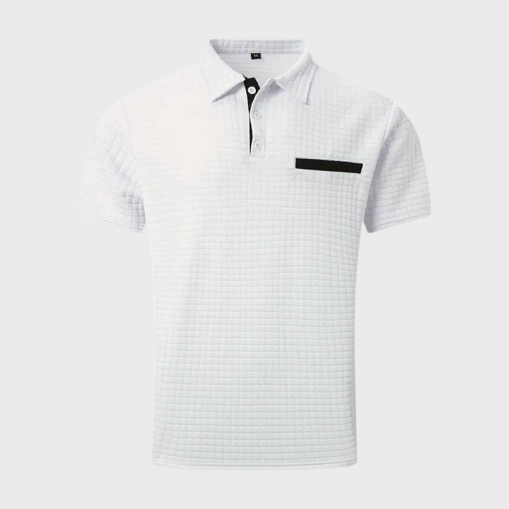 Pieter - stylish men's polo with elegant trim