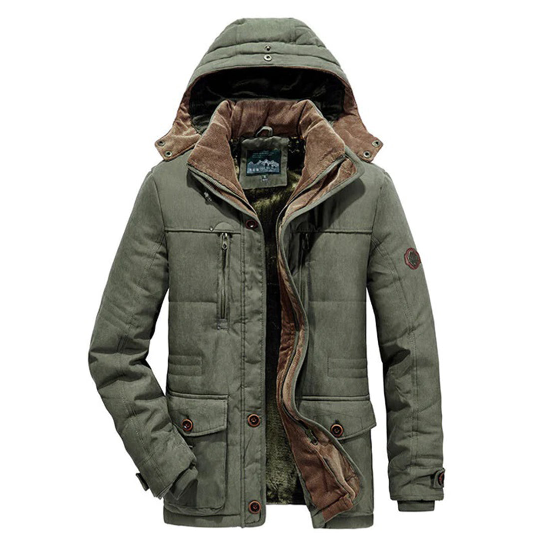 Colton - Elegant men's winter jacket with unique fleece lining