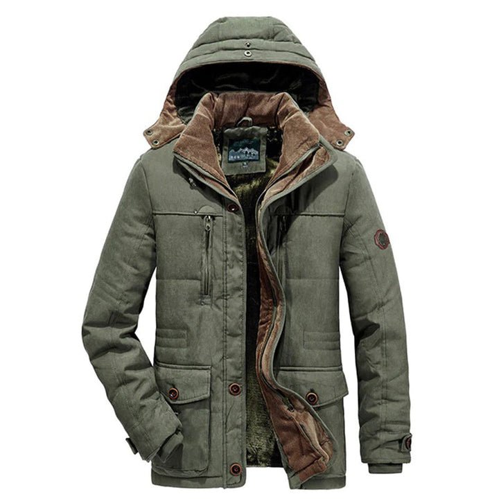 Colton - Elegant men's winter jacket with unique fleece lining