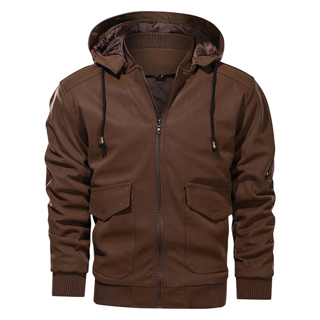 Elegant leather jacket by Christian