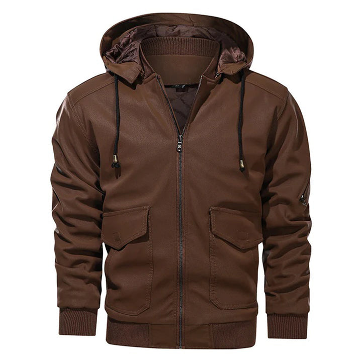 Elegant leather jacket by Christian