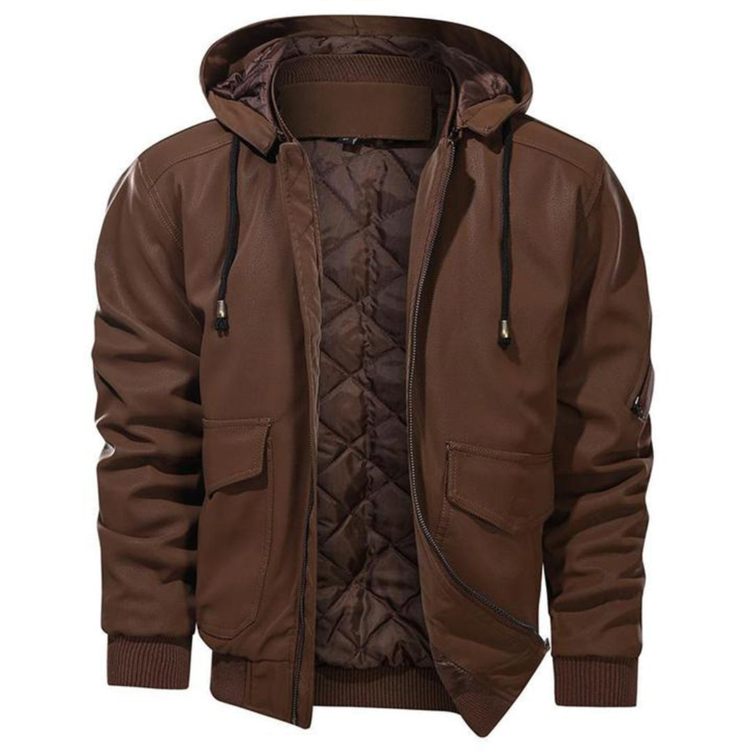 Elegant leather jacket by Christian