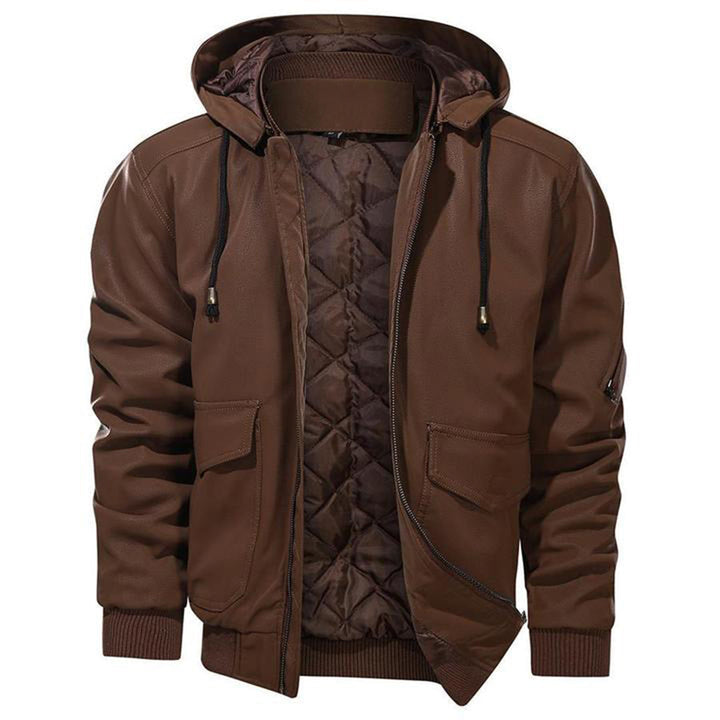 Elegant leather jacket by Christian
