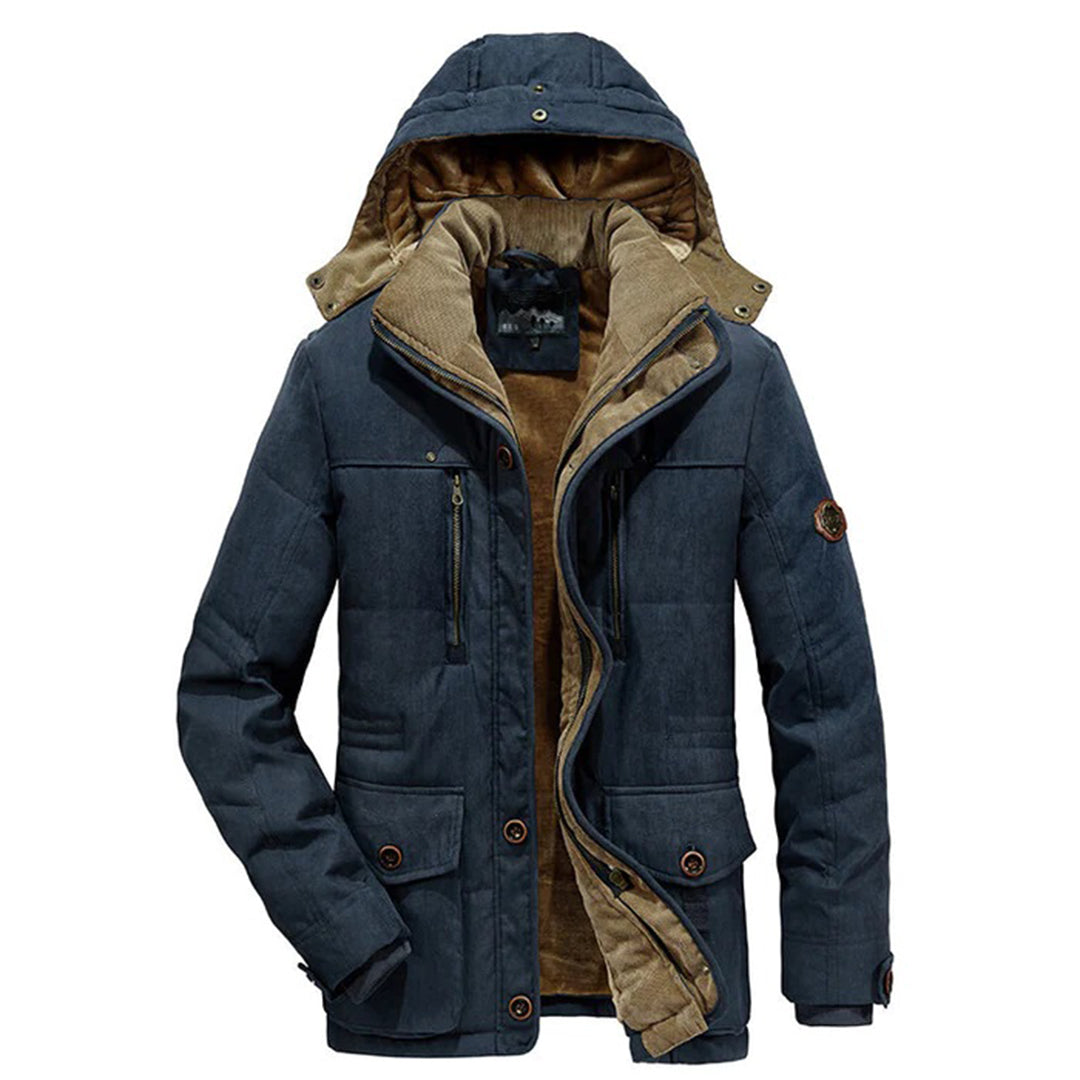 Colton - Elegant men's winter jacket with unique fleece lining
