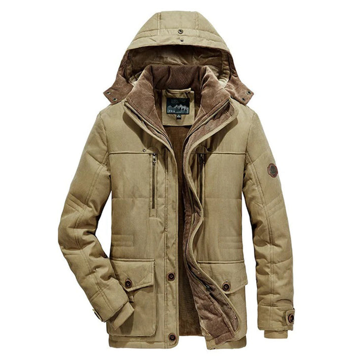 Colton - Elegant men's winter jacket with unique fleece lining