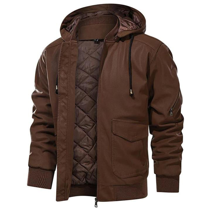 Elegant leather jacket by Christian