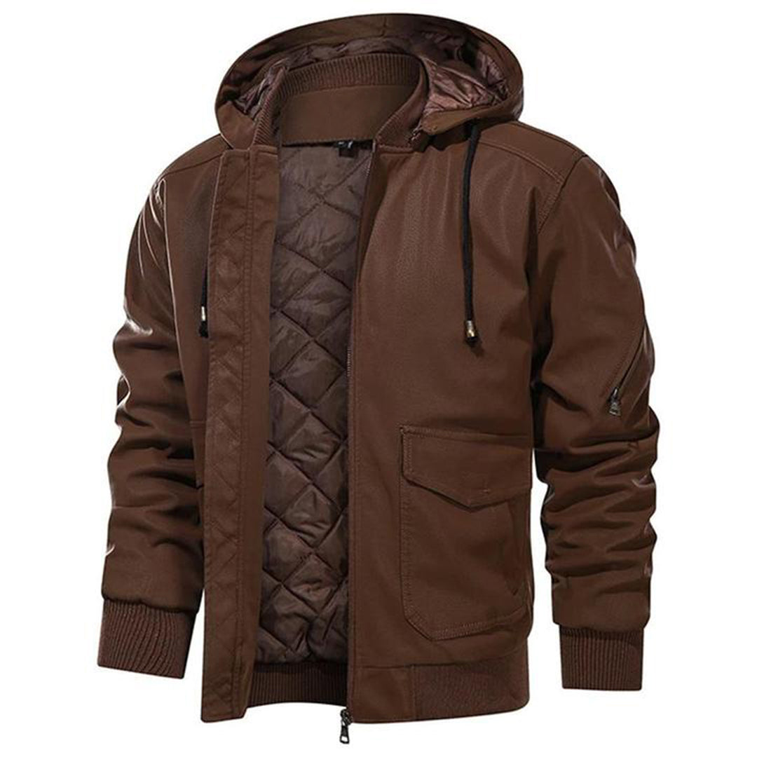 Elegant leather jacket by Christian