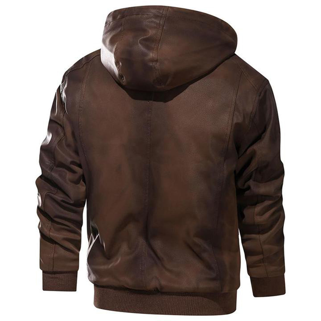 Elegant leather jacket by Christian