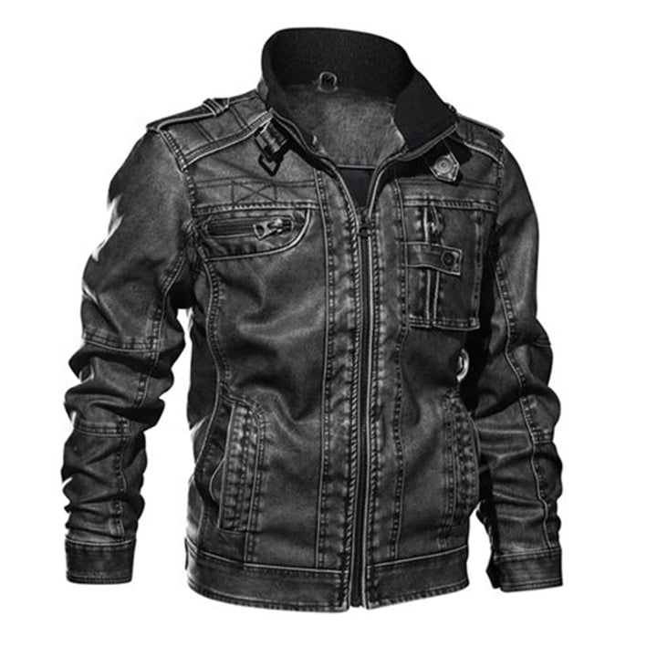 Floki - elegant unisex leather jacket for her and him