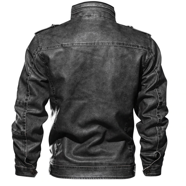 Floki - elegant unisex leather jacket for her and him