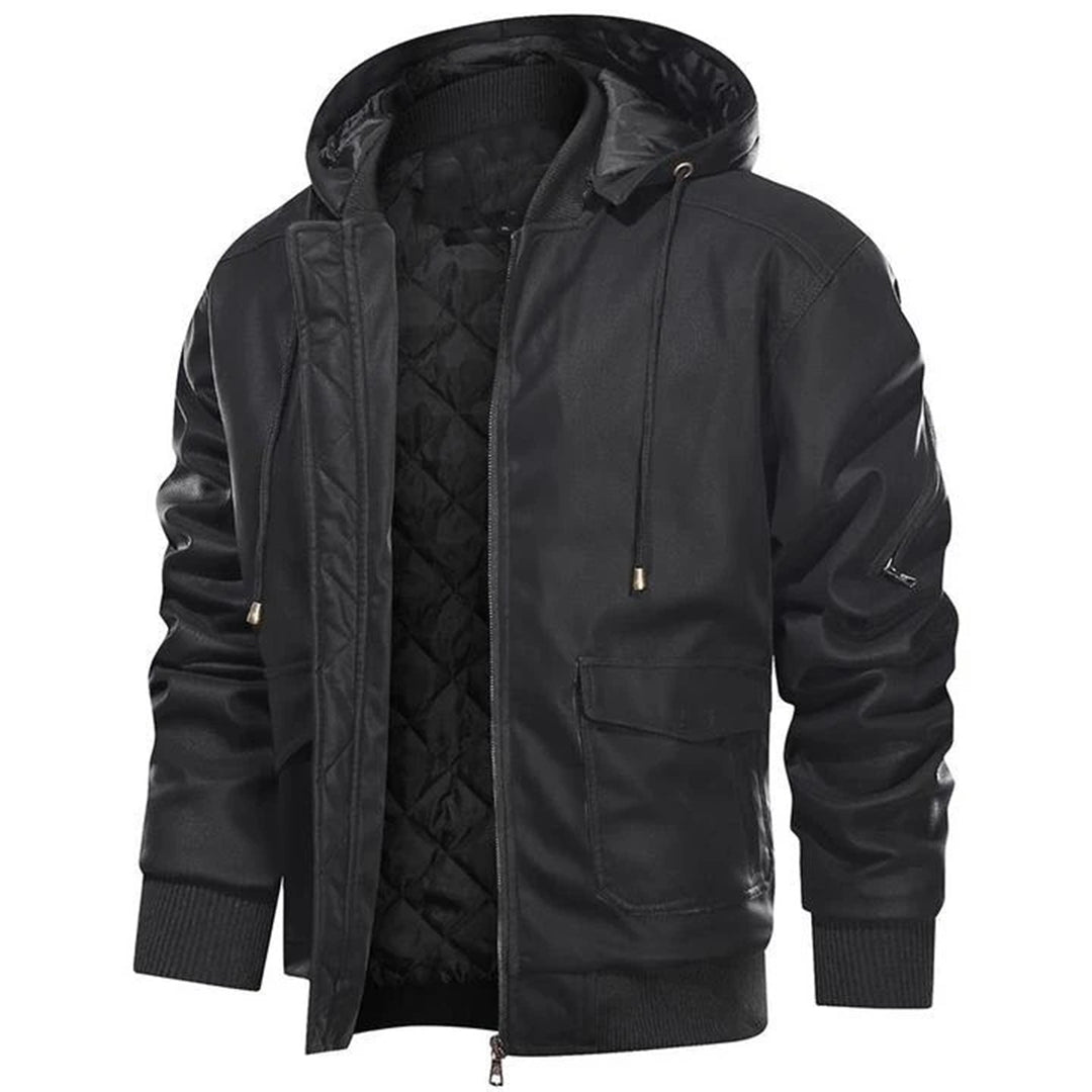 Elegant leather jacket by Christian