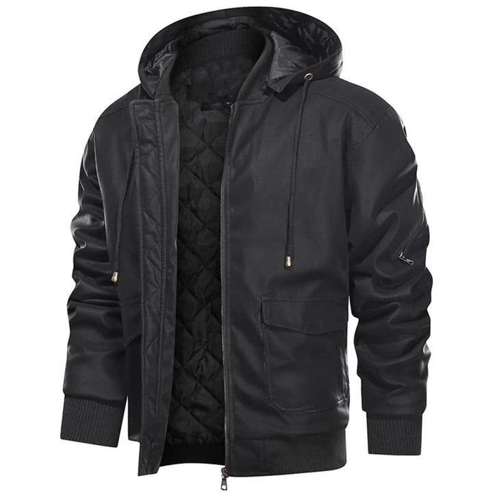 Elegant leather jacket by Christian