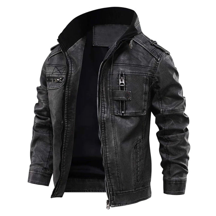 Floki - elegant unisex leather jacket for her and him