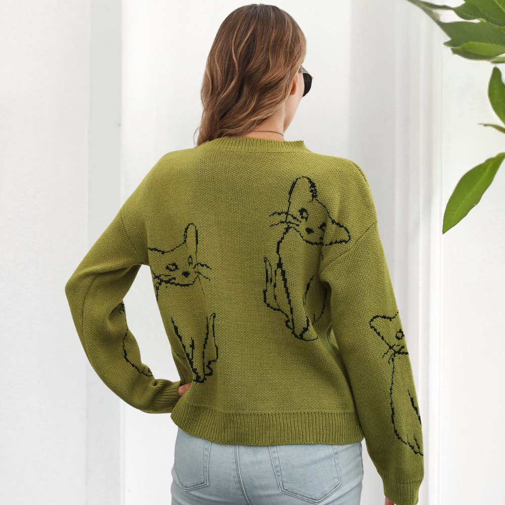 Elegant women's AYDA jumper in luxurious premium materials