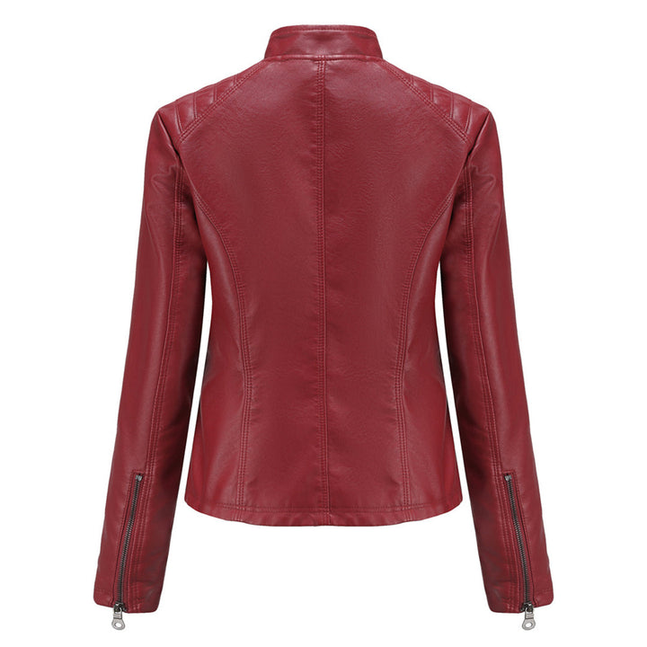 ANDRIJANA - Elegant leather jacket with a timeless design