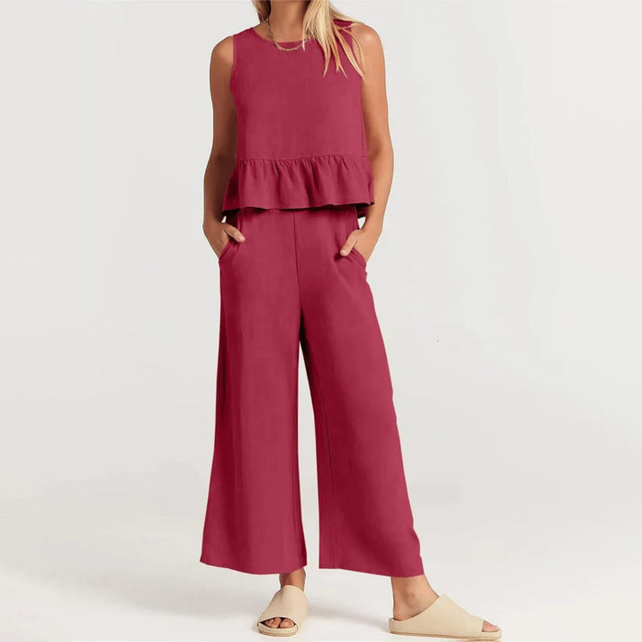ALINA - Elegant two-piece summer set for sophisticated style