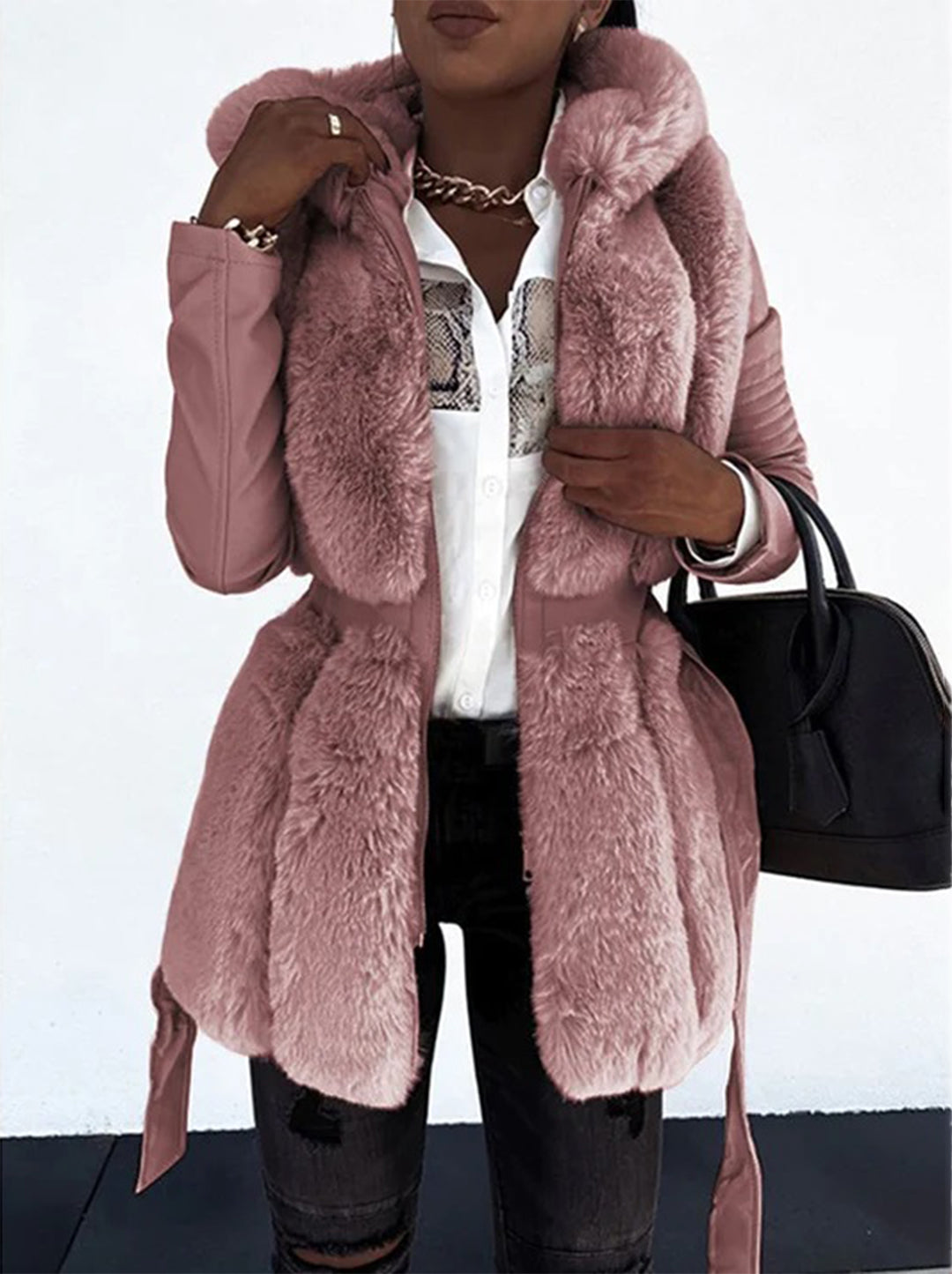Sadie - Stylish women's jacket in high quality faux leather