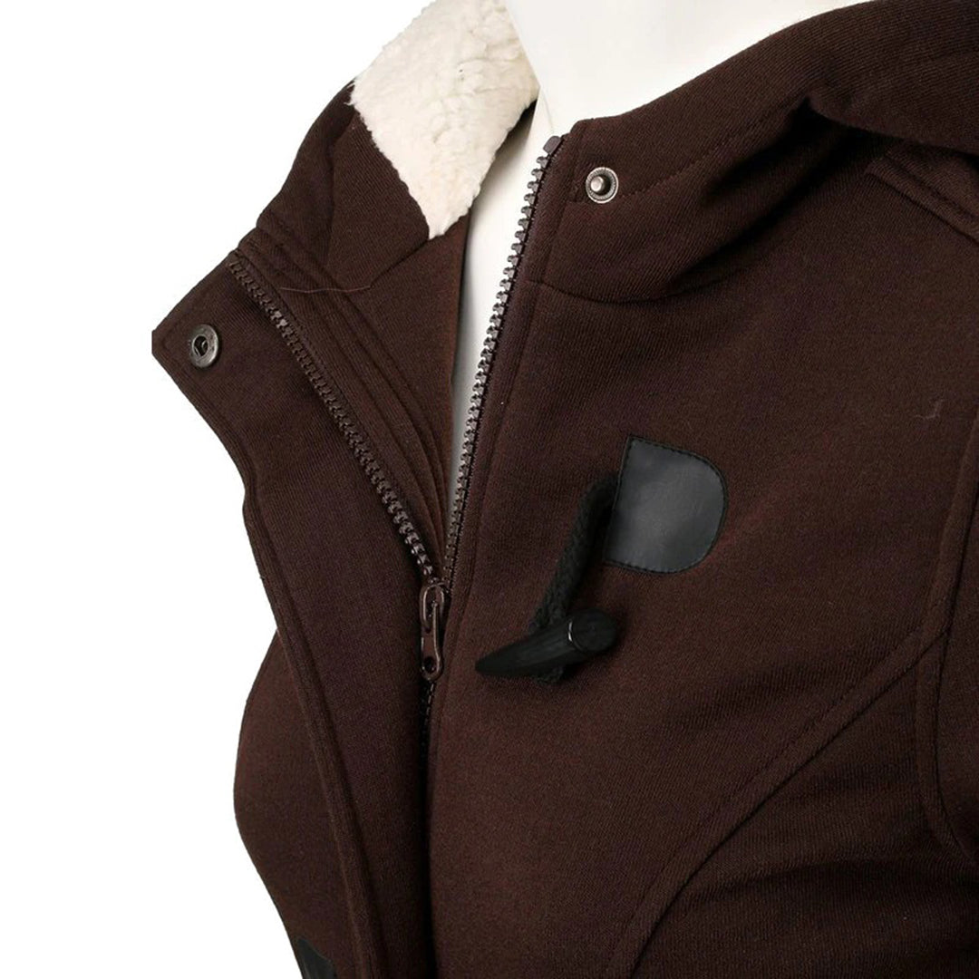 The stylish Samantha hooded winter coat - a combination of elegance and comfort for women!