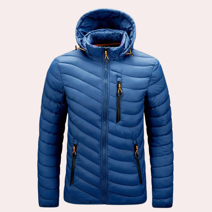 Stylish men's Bernard Luxe hooded jacket - bring your wardrobe to life!